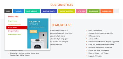 magento 2 drag and drop mega menu